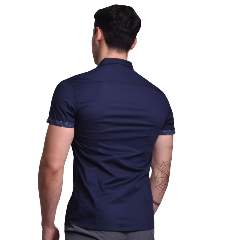 PERFECT FIT SHORT-SLEEVE SHIRT - NIGHT BLUE