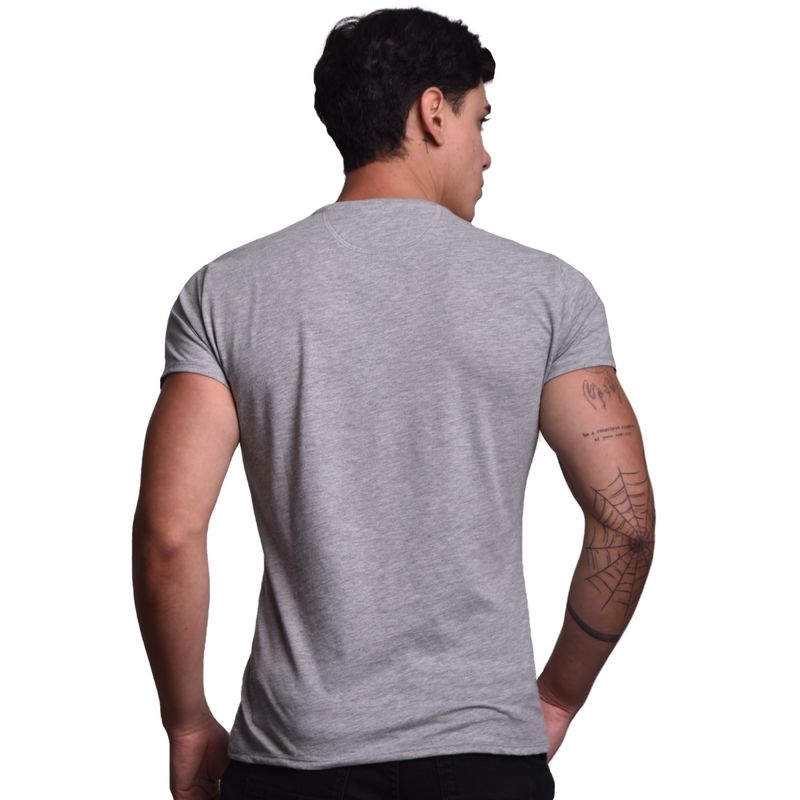 POLO CUELLO REDONDO MANGA CORTA - MELANGE