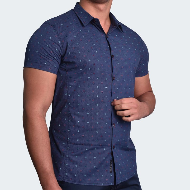 PERFECT FIT SHORT SLEEVE SHIRT - BLUE