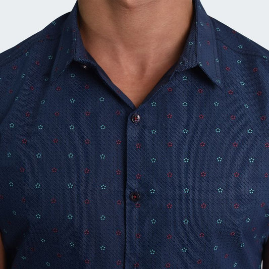 PERFECT FIT SHORT SLEEVE SHIRT - BLUE