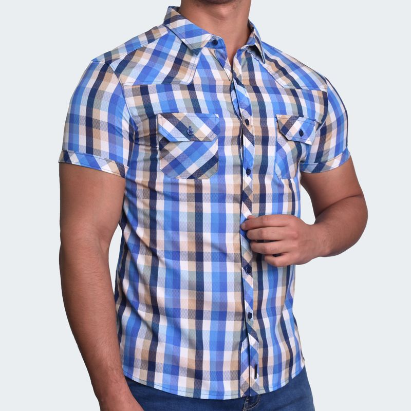 PERFECT FIT SHORT SLEEVE SHIRT - AZUCEL