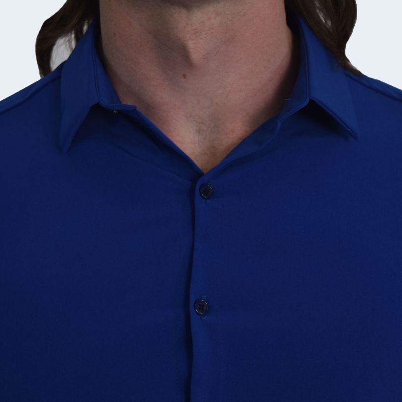 CAMISA MANGA LARGA PERFECT FIT - AZULINO