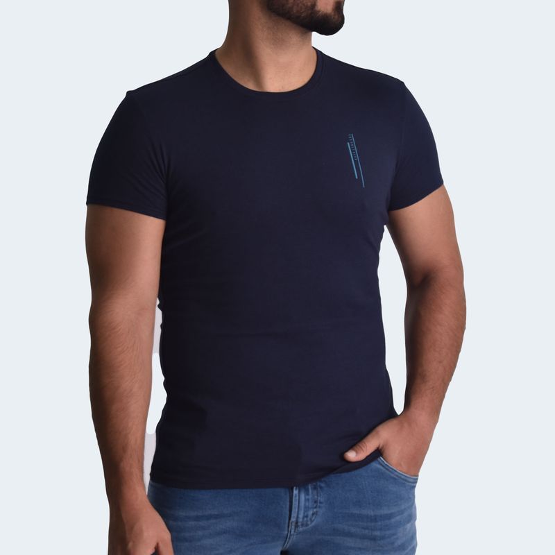 PERFECT FIT ROUND NECK POLO - MIDNIGHT BLUE