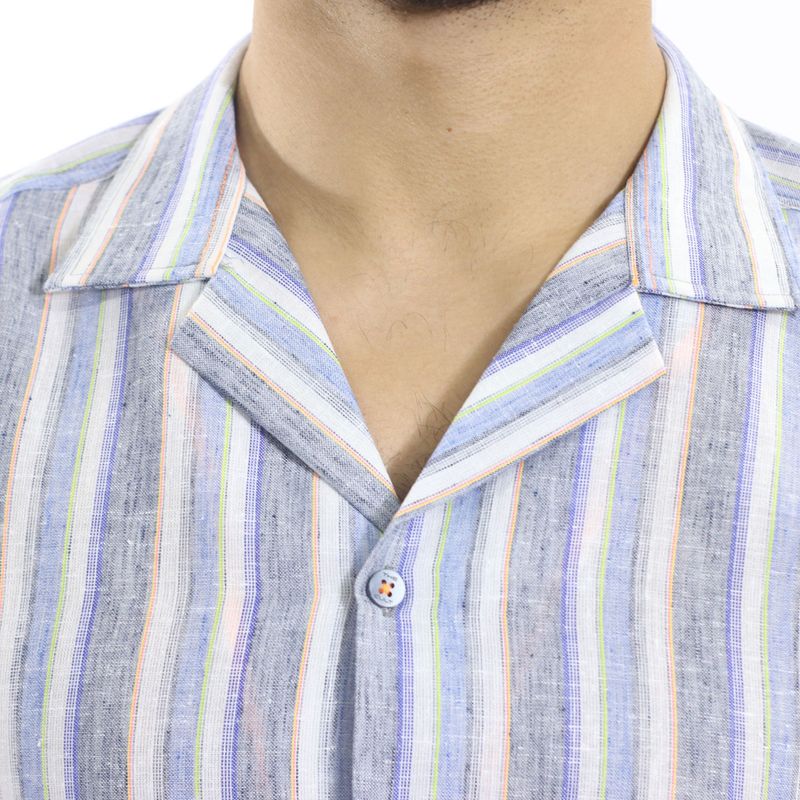 RELAXED FIT HAWAIIAN SHIRT - BLUE