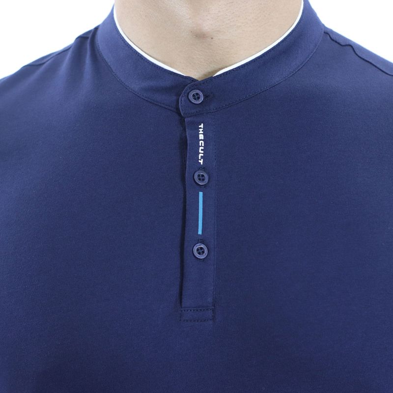 POLO CUELLO NERU MANGA CORTA - AZUL NOCHE