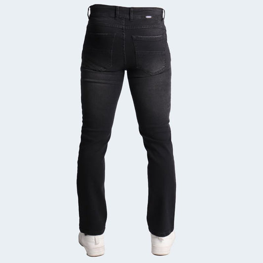 PANTALON DENIM CONFORT ENTUBADO - NEGRO