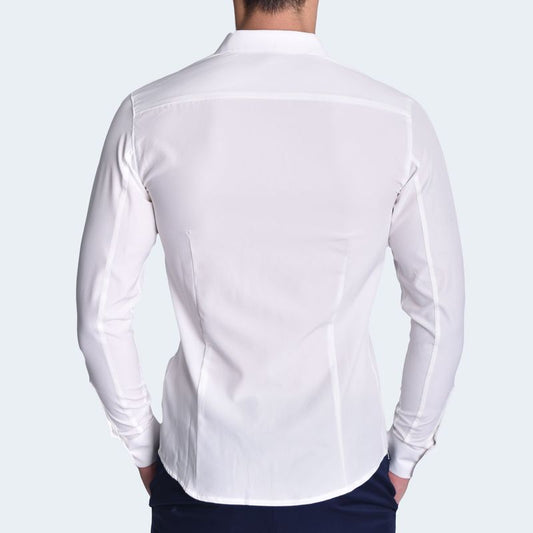 Premium Long-Sleeve Suit Shirt Perfect Fit - IVORY