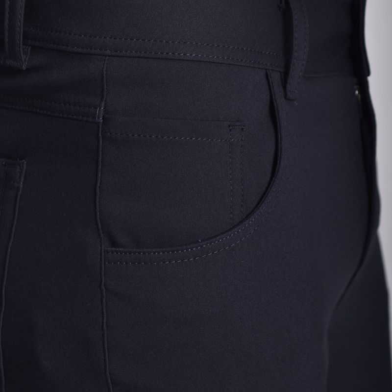 Pantalon Semipitillo Estilo Clásico, Perfect Fit, Tela Premium, Elegante y Versátil - AZUL MARINO
