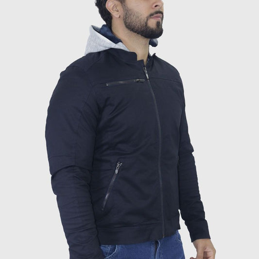 Jacket de sarga Signature | Forro térmico interior | Ajuste Perfect Fit - AZUL NOCHE