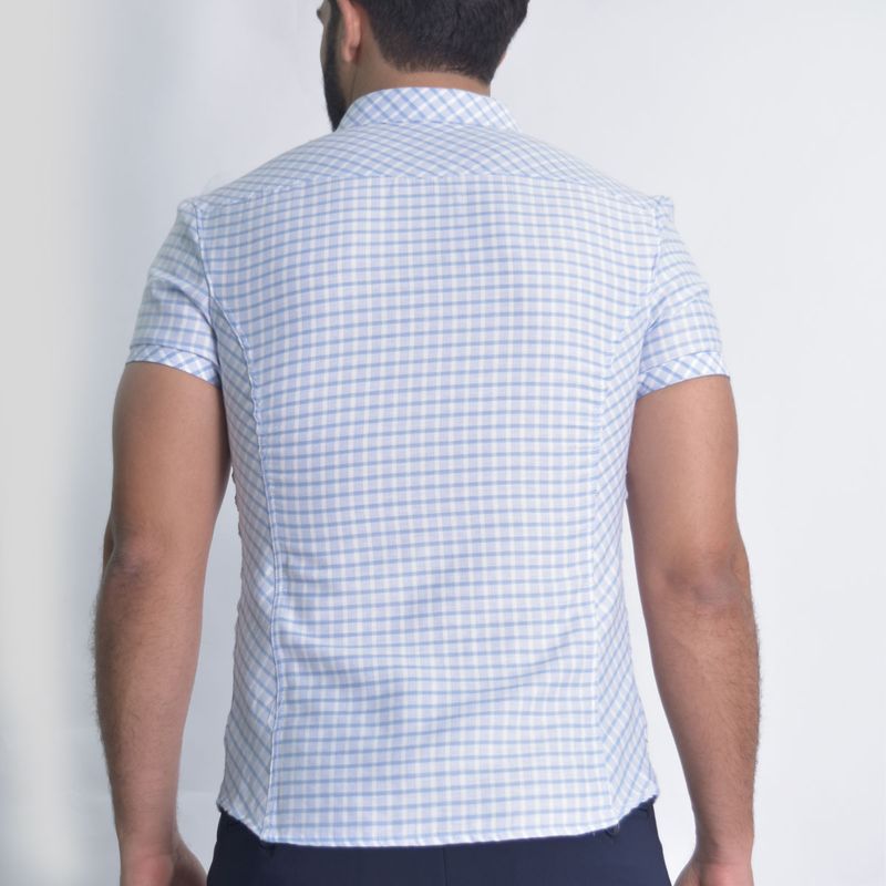 Plaid shirt - Short sleeve - Modern Western style - Perfect Fit