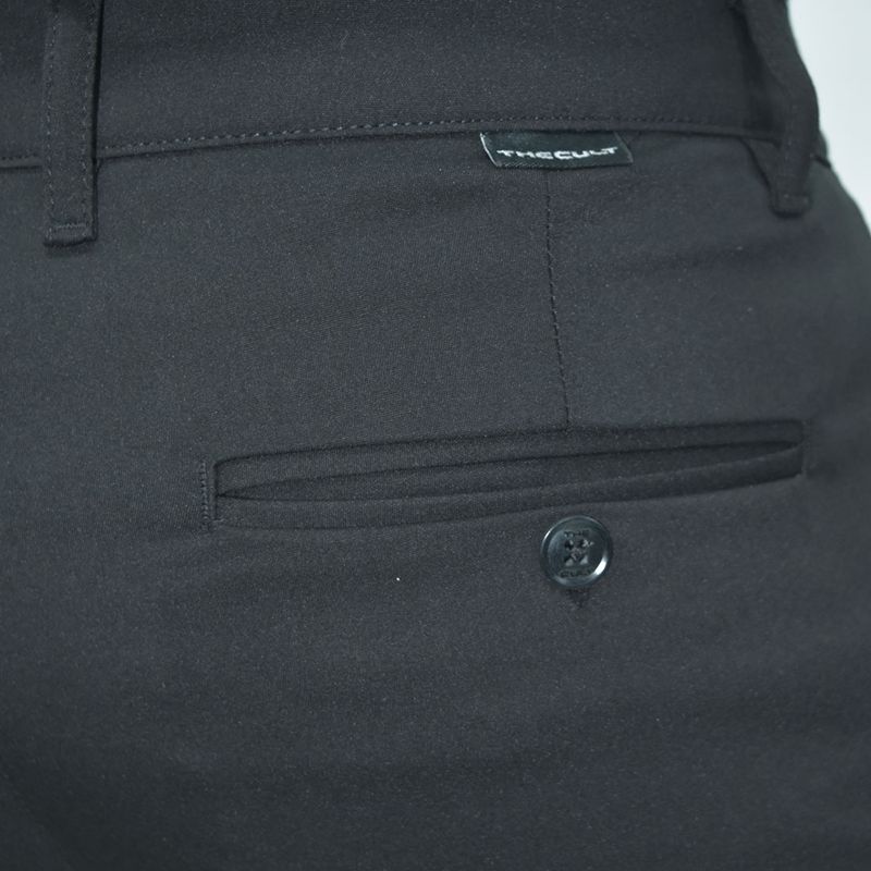 Perfect Fit Old Money Skinny Pants - BLACK
