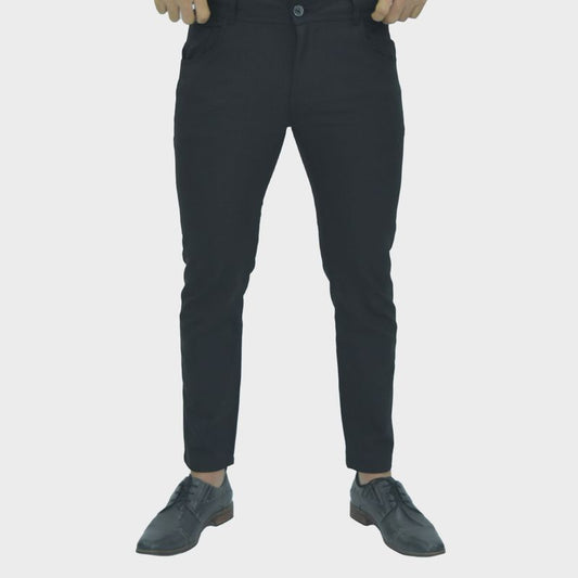Pantalon semi pitillo Perfect Fit super flex - NEGRO