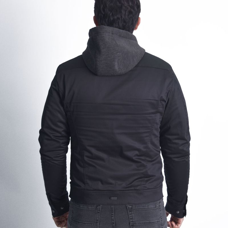 Perfect Fit satin drill jacket - BLACK