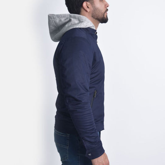 Casaca satinada de drill Perfect Fit - AZUL NOCHE