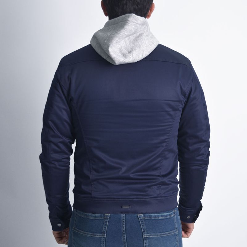 Perfect Fit Satin Drill Jacket - MIDNIGHT BLUE