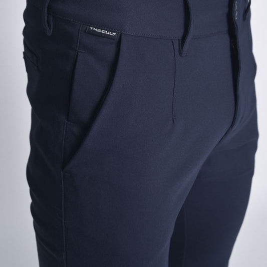 Pantalon semipitillo Perfect Fit Tejido especial super flex - AZUL