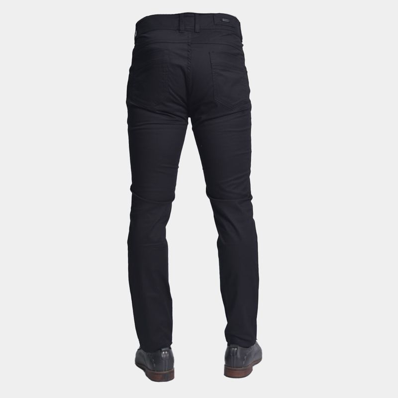 Pantalon drill semipitillo | Comfort versatil | Estilo sofisticado - NEGRO