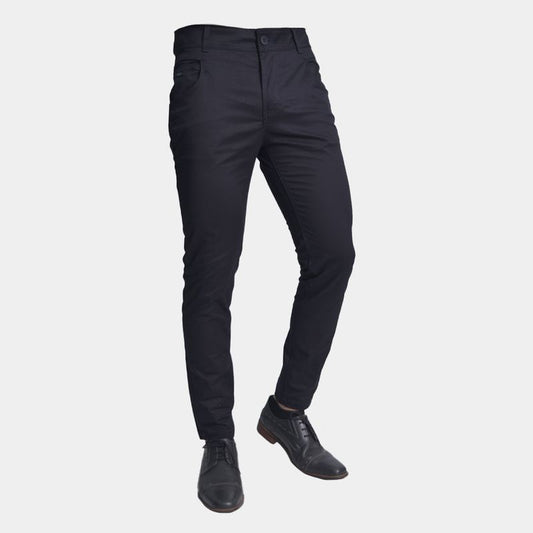 Pantalon drill pitillo | Diseño refinado con confort extremo | Perfect Fit - AZUL