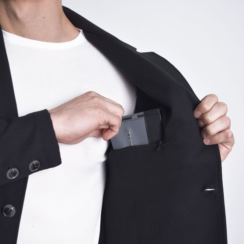 Signature special knit blazer | Perfect Fit Comfort stretch - BLACK