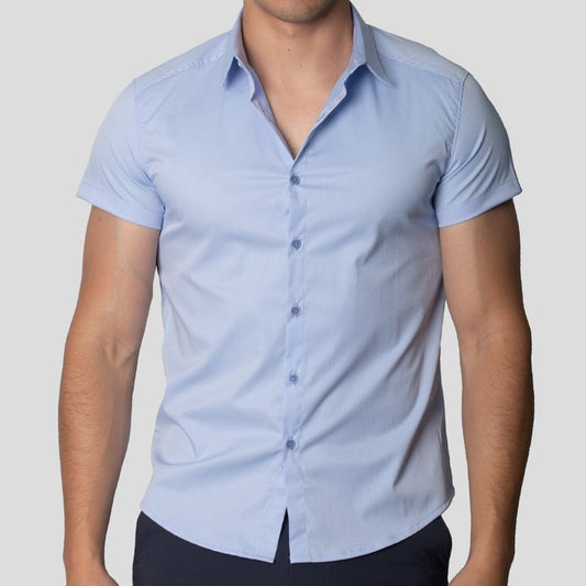 Camisa Manga Corta | Perfect Fit | Diseño Lineal