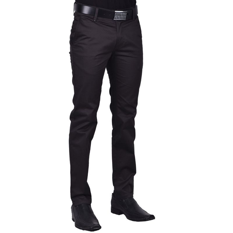 Pantalón sastre semi pitillo, con bolsillo ojal