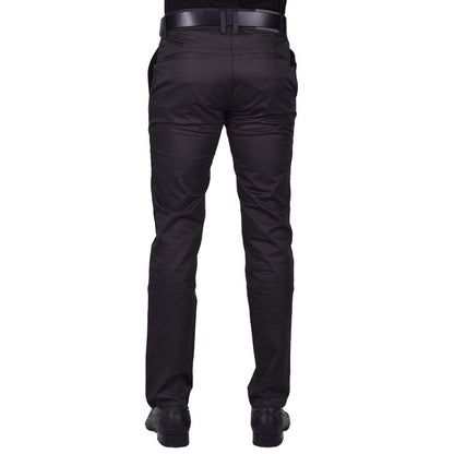 Pantalón sastre semi pitillo, con bolsillo ojal