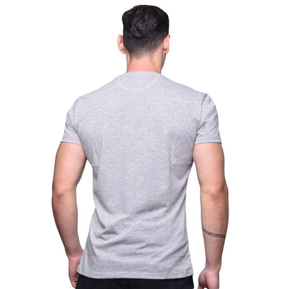 POLO MANGA CORTA CUELLO REDONDO PERFECT FIT - MELANGE