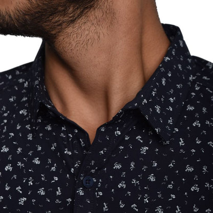 CAMISA MANGA CORTA PERFECT FIT - AZUL