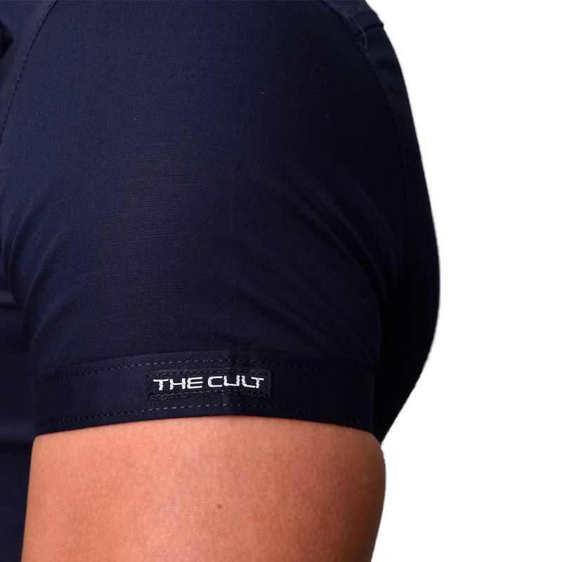 CAMISA MANGA CORTA PERFECT FIT - AZUL
