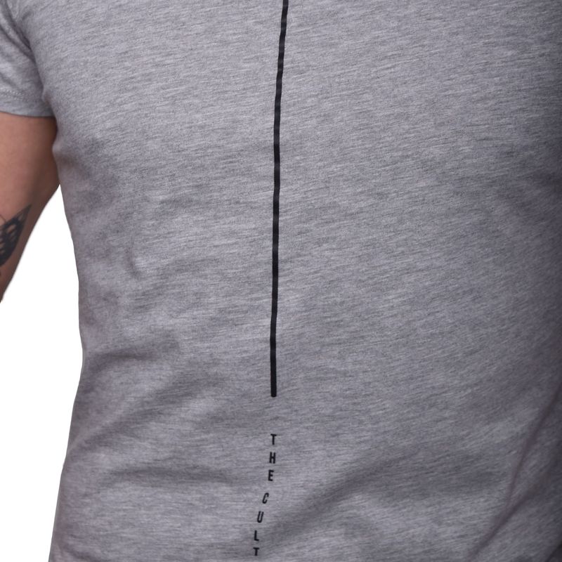 POLO CUELLO REDONDO MANGA CORTA - MELANGE