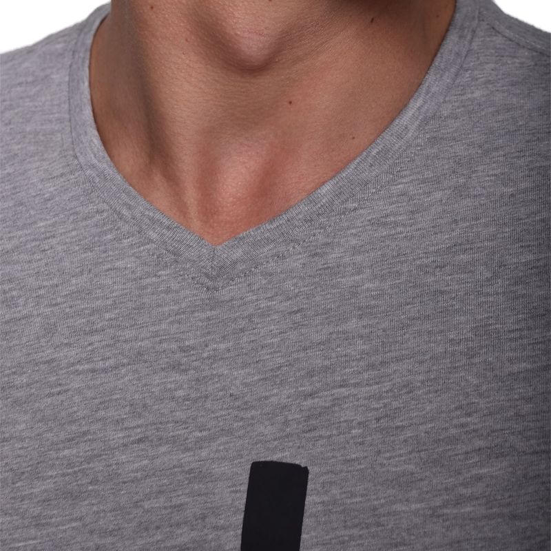 POLO CUELLO V MANGA CORTA - MELANGE