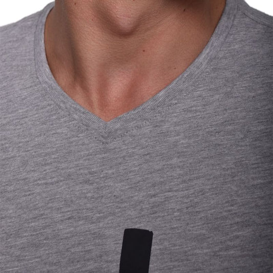 POLO CUELLO V MANGA CORTA - MELANGE