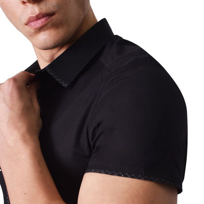 CAMISA MANGA CORTA PERFECT FIT - NEGRO