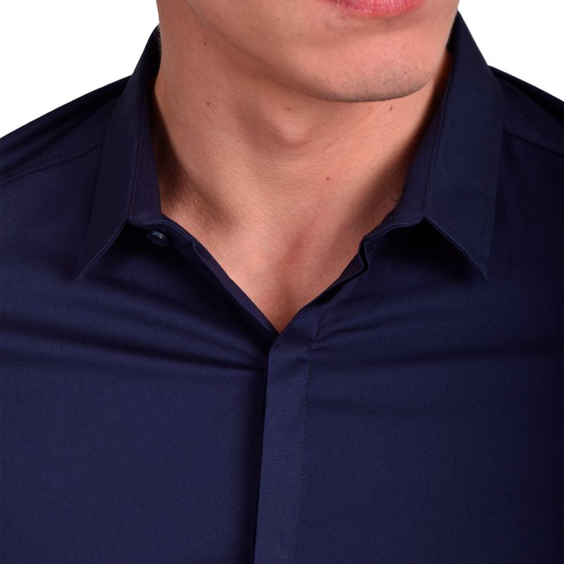 SHORT SLEEVE SHIRT PERFECT FIT - MIDNIGHT BLUE
