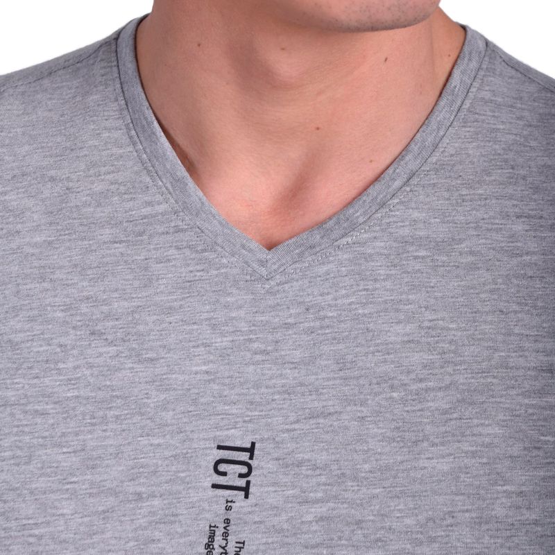 SHORT SLEEVE V-NECK POLO - HEATHERED
