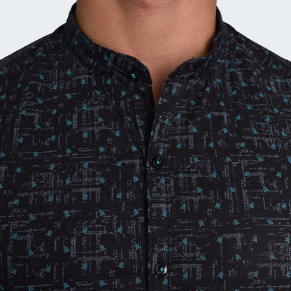 CAMISA MANGA LARGA CUELLO NERU PERFECT FIT - NEGRO