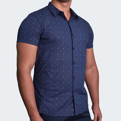 PERFECT FIT SHORT SLEEVE SHIRT - BLUE