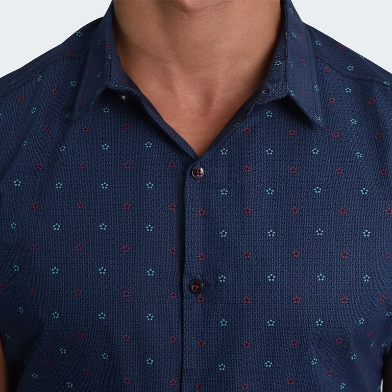 PERFECT FIT SHORT SLEEVE SHIRT - BLUE