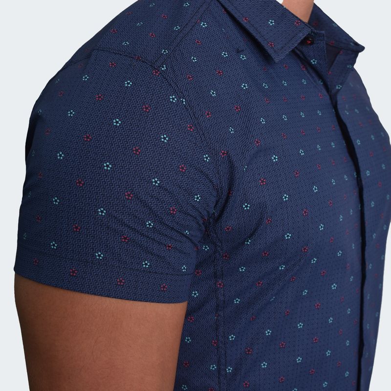 PERFECT FIT SHORT SLEEVE SHIRT - BLUE