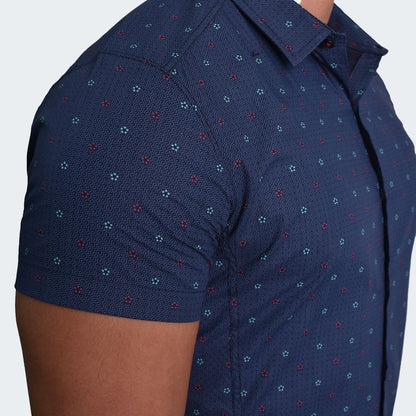 PERFECT FIT SHORT SLEEVE SHIRT - BLUE