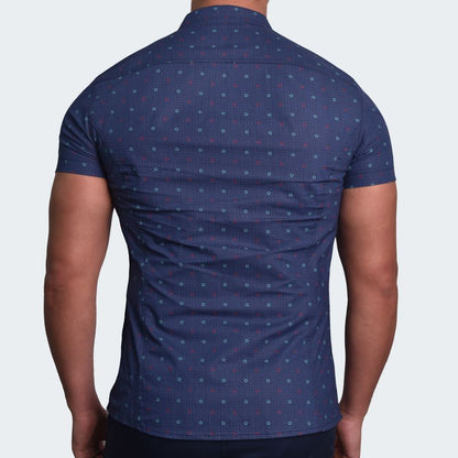 PERFECT FIT SHORT SLEEVE SHIRT - BLUE