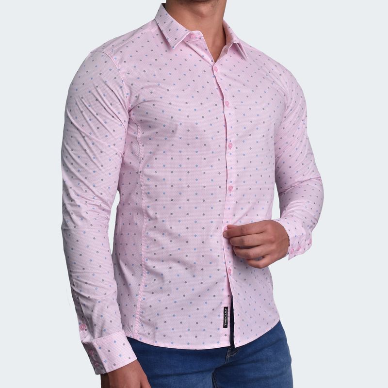 CAMISA MANGA LARGA PERFECT FIT - ROSA