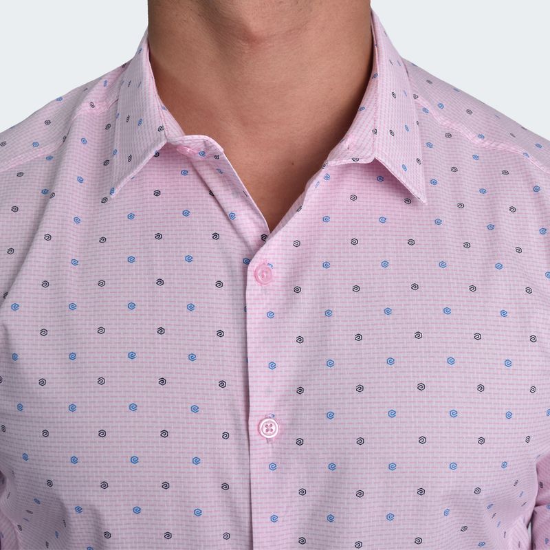 CAMISA MANGA LARGA PERFECT FIT - ROSA
