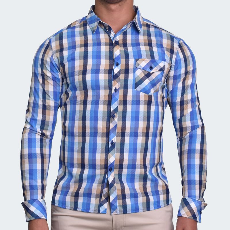 CAMISA MANGA LARGA PERFECT FIT - AZUCEL