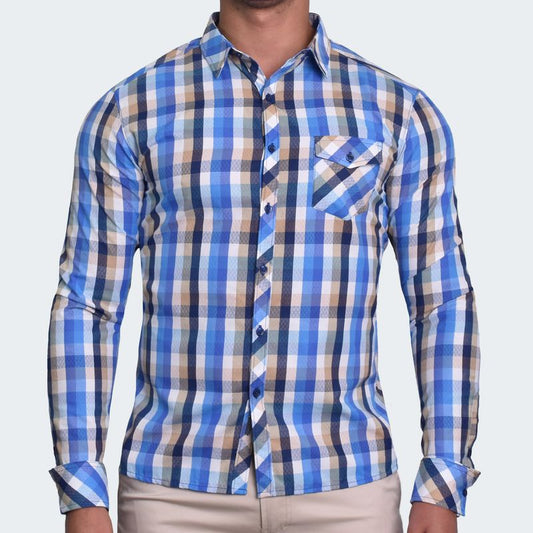 PERFECT FIT LONG SLEEVE SHIRT - AZUCEL