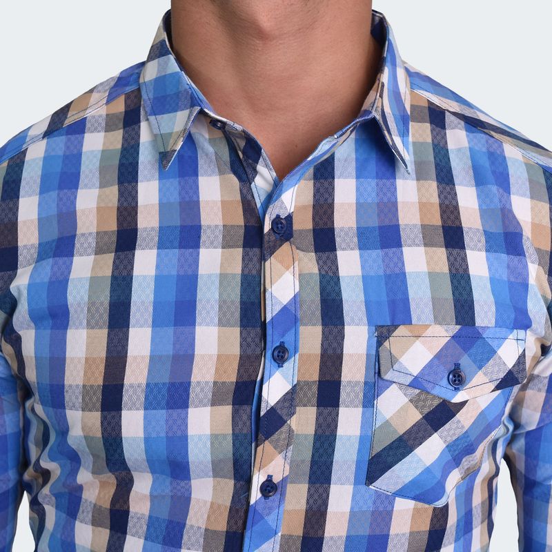 CAMISA MANGA LARGA PERFECT FIT - AZUCEL