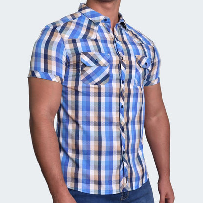 PERFECT FIT SHORT SLEEVE SHIRT - AZUCEL