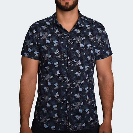 PERFECT FIT SHORT SLEEVE SHIRT - BLUE
