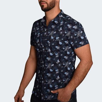 PERFECT FIT SHORT SLEEVE SHIRT - BLUE