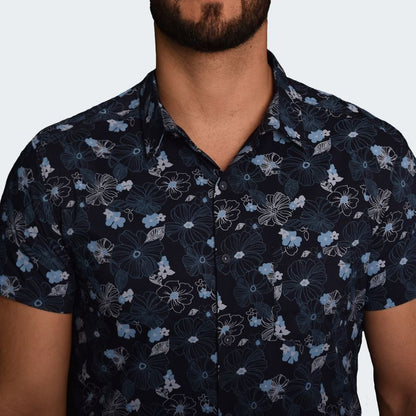 PERFECT FIT SHORT SLEEVE SHIRT - BLUE